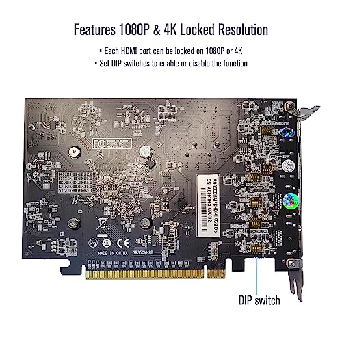 GTX 750 Ti 4GB Graphics Card GDDR5 Dual Slot 4HDMI Monitor Video Card 128-Bit PCIe Bus Powered