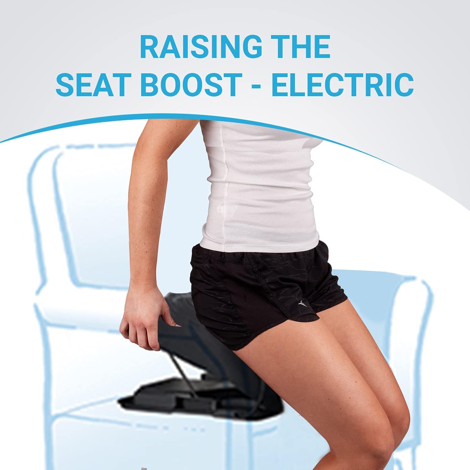 Stand Assist Aid for Elderly - Lifting Cushion by Seat Boost - Portable Alternative to Lift Chairs - Handicap Mobility Help for 70% Lift Support