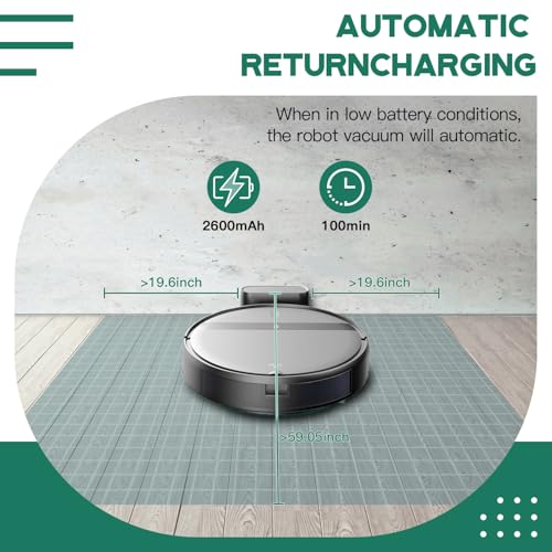 Robot Vacuum and Mop Combo, 2-in-1 Robotic Vacuum Cleaner with Tangle-Free Suction, WiFi/Alexa/App Control, Auto Recharge