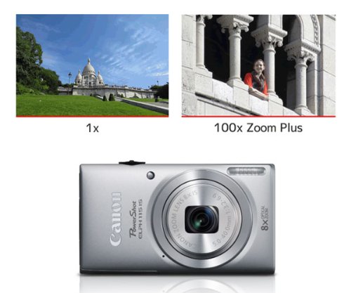 Canon PowerShot ELPH 115 is 16.0 MP Digital Camera with 8X Optical Zoom with a 28mm Wide-Angle Lens and 720p HD Video Recording (Blue)