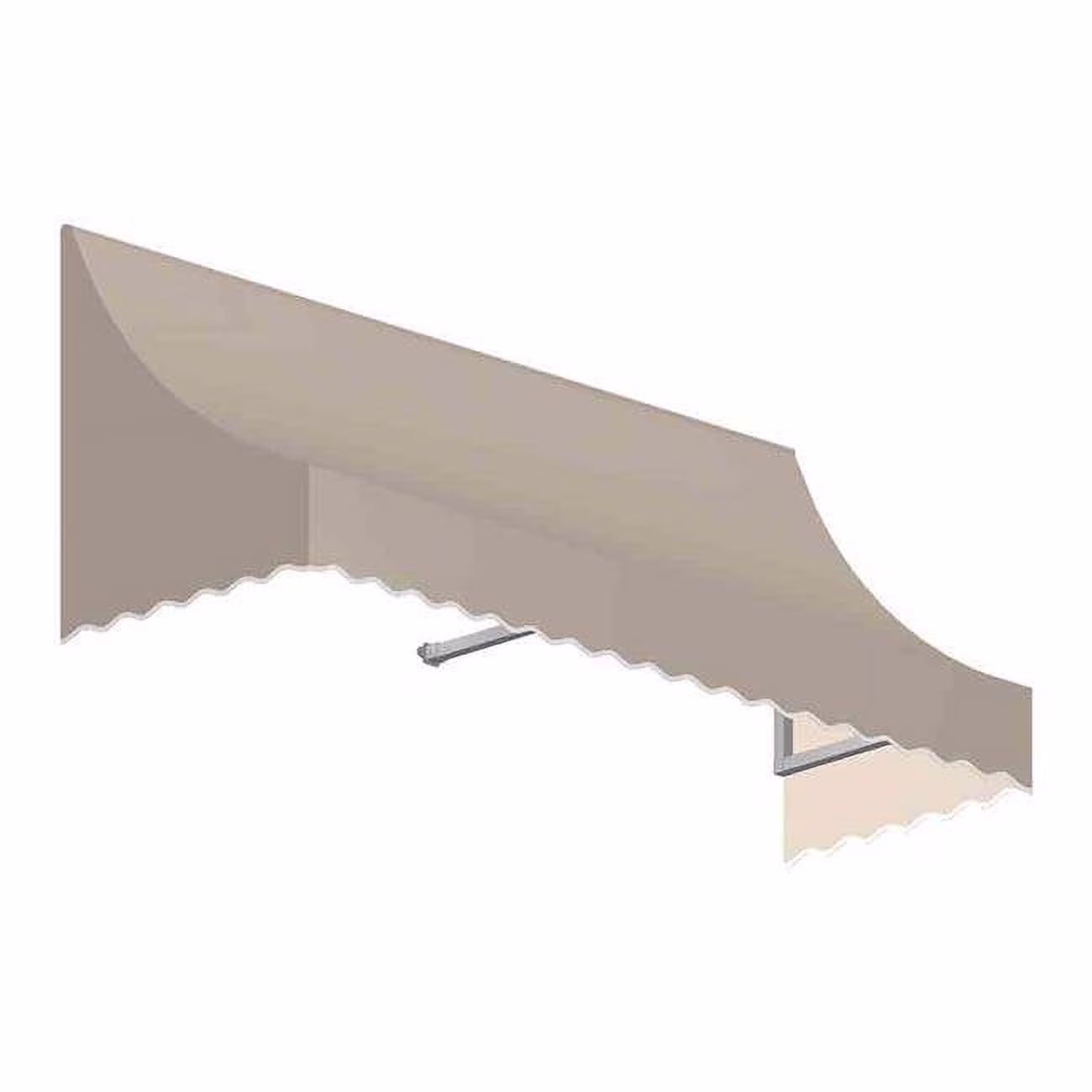 Awntech NT33-US-4L 4.38 ft. Nantucket Window & Entry Awning, Linen - 44 x 36 in.