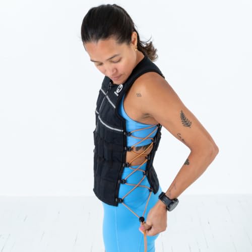 Hyperwear Hyper Vest ELITE Fully Adjustable Weight Vest - Stretch CORDURA® Fabric Zipper Thin Steel Weights - Weighted Vests for Running, Strength