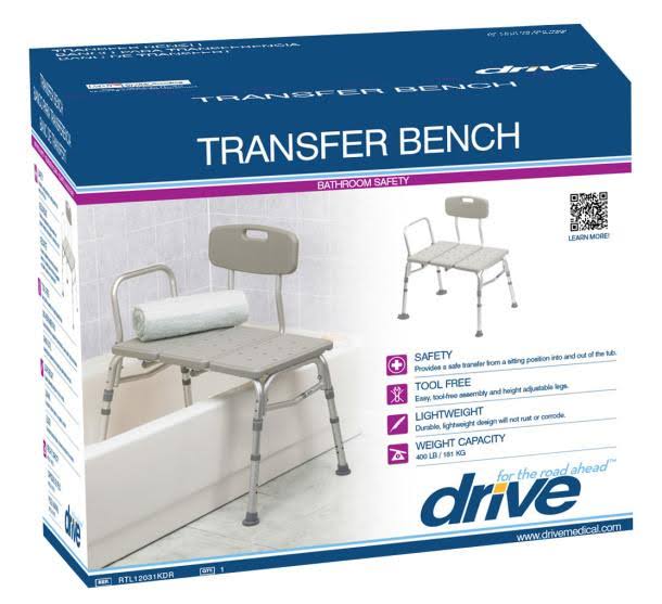 Drive Medical Three-Piece Transfer Bench