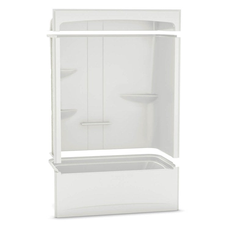 Tub and Shower Module Allia 60 x 33 x 88 Inch Acrylic Right White