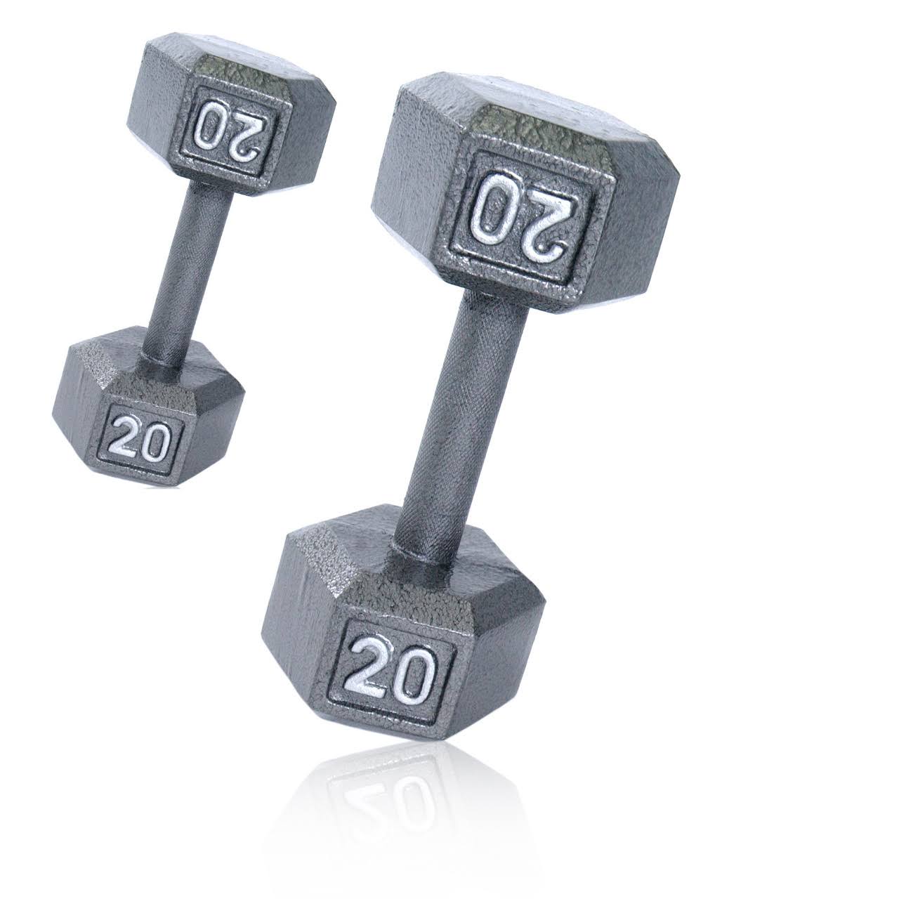 Cap Barbell Cast Iron Hex Dumbbell, Single - 20 lb