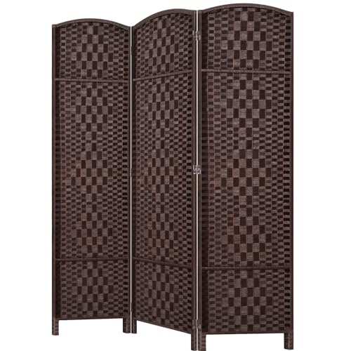 Room Divider, Room Dividers and Folding Privacy Screens, 16in Privacy Screen, 6 Panel Temporary Wall Partitions, 6ft Space Separation Panel Screen