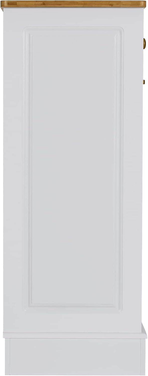 UEV Double Kitchen Trash Cabinets,Two Tilt Out Trash Cabinets with Solid Hideaway Drawers