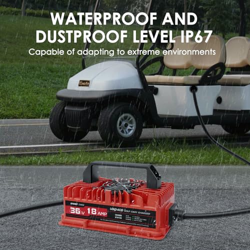 18 AMP 36 Volt Golf Cart Battery Charger for EZGO TXT with D Style Plug