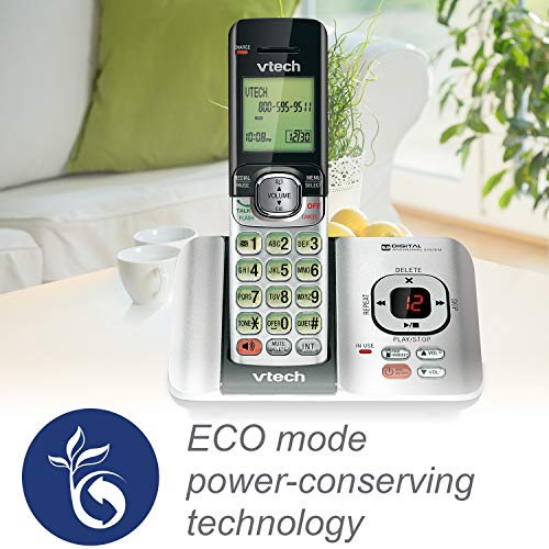 VTech CS6529-4B 4-Handset DECT 6.0 Cordless Phone with Answering System and Caller ID, Expandable up to 5 Handsets, Wall-Mountable