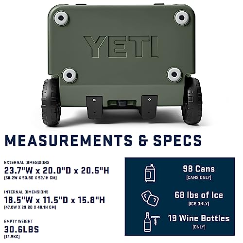 YETI Roadie 60 Wheeled Cooler with Retractable Periscope Handle