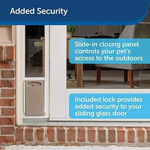 PetSafe 2-Piece Sliding Glass Pet DOOR, Large, White