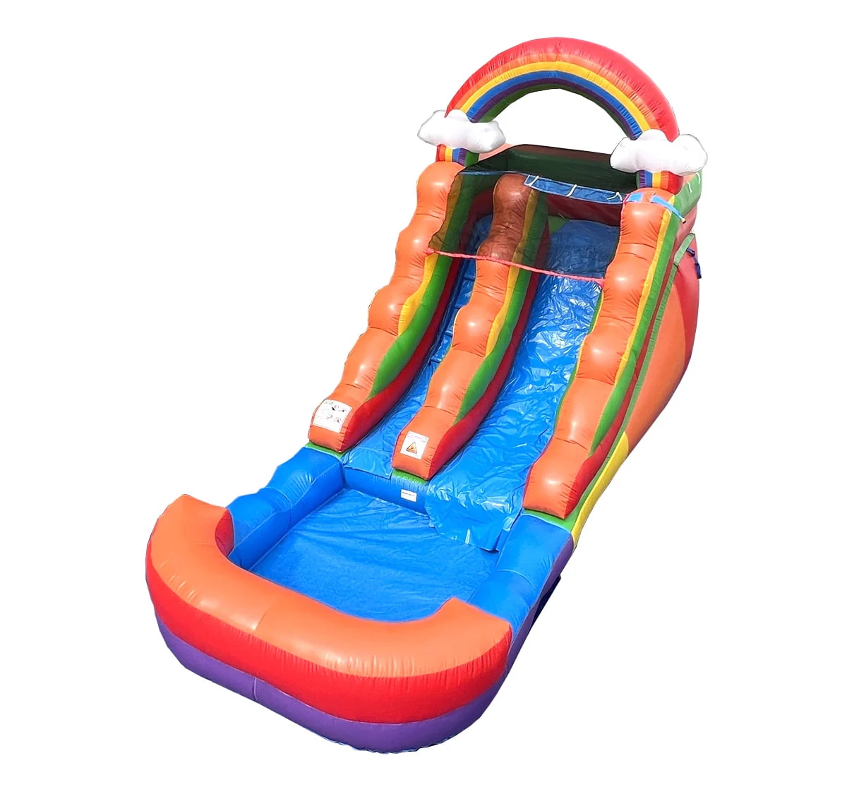 Pogo Bounce House Crossover Kids Inflatable Water Slide, Pink Unicorn with Blower, 12 ft