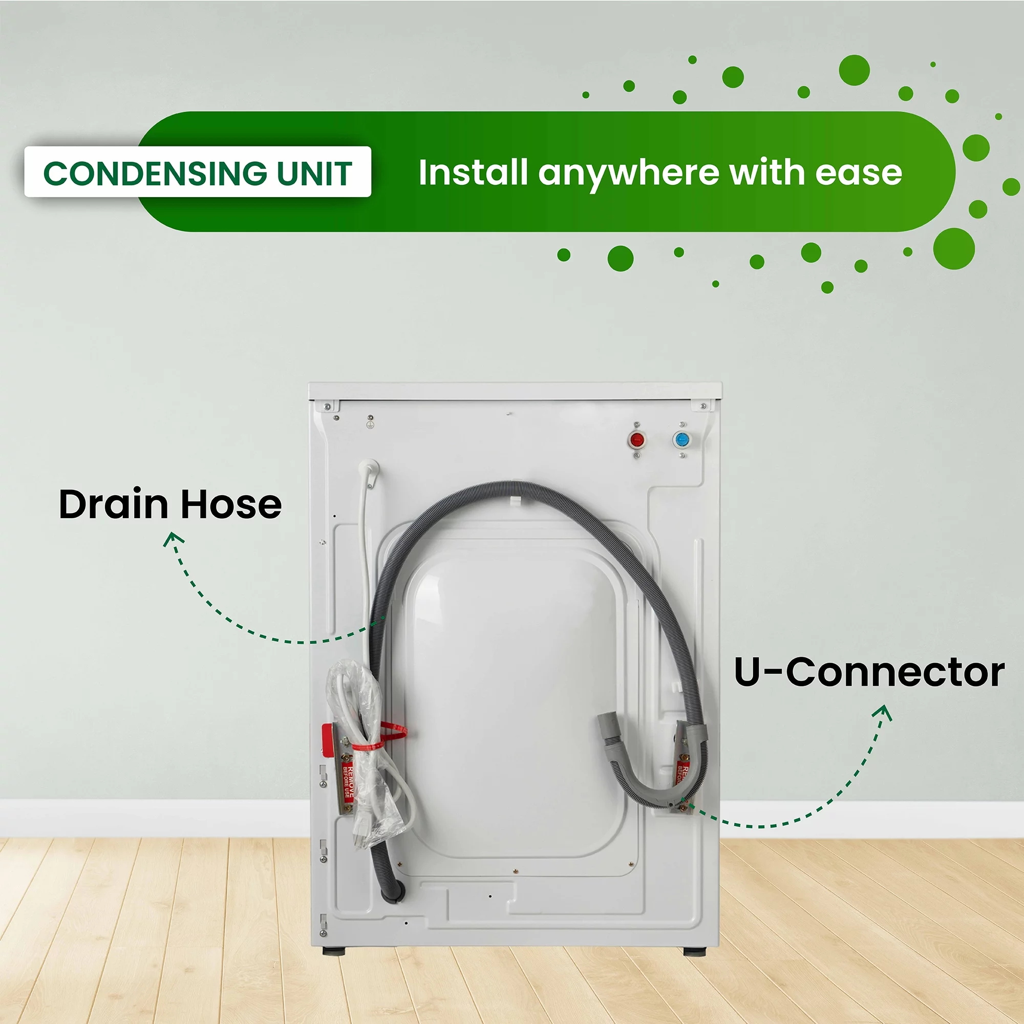 Equator Fully Built-in All-in-One Combo Washer-Dryer Ventless 1.62 cf/15lbs 110V White