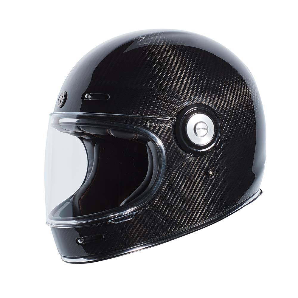 Torc T-1 Retro Full Face Helmet - Gloss Carbon Fiber