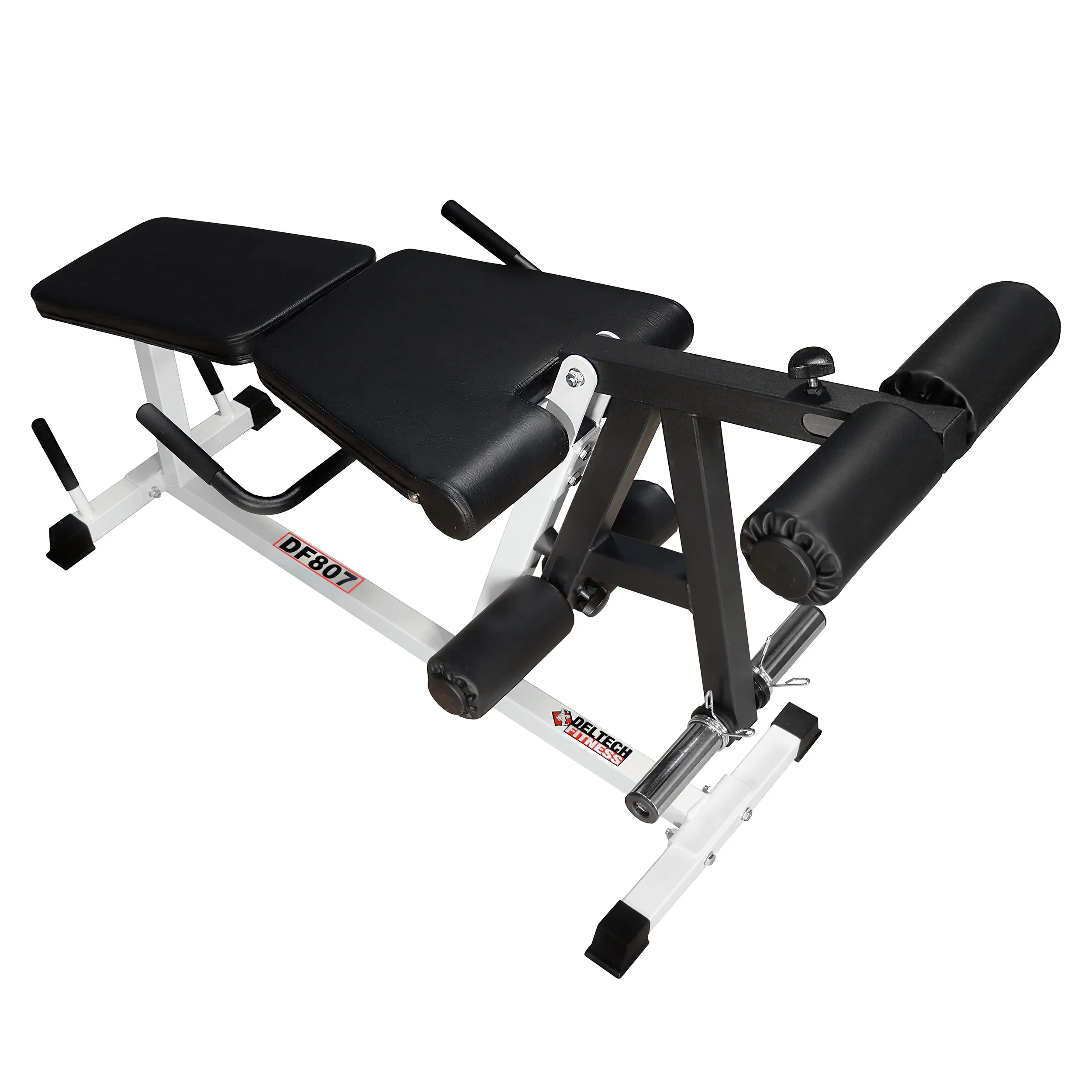 Deltech Fitness Leg Extension/Leg Curl Machine Model #DF807, Olympic or Standard Weight Plates