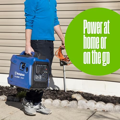 Westinghouse 2800 Peak Watt Super Quiet & Lightweight Portable Inverter Generator, Gas Powered, Parallel Capable, Long Run Time