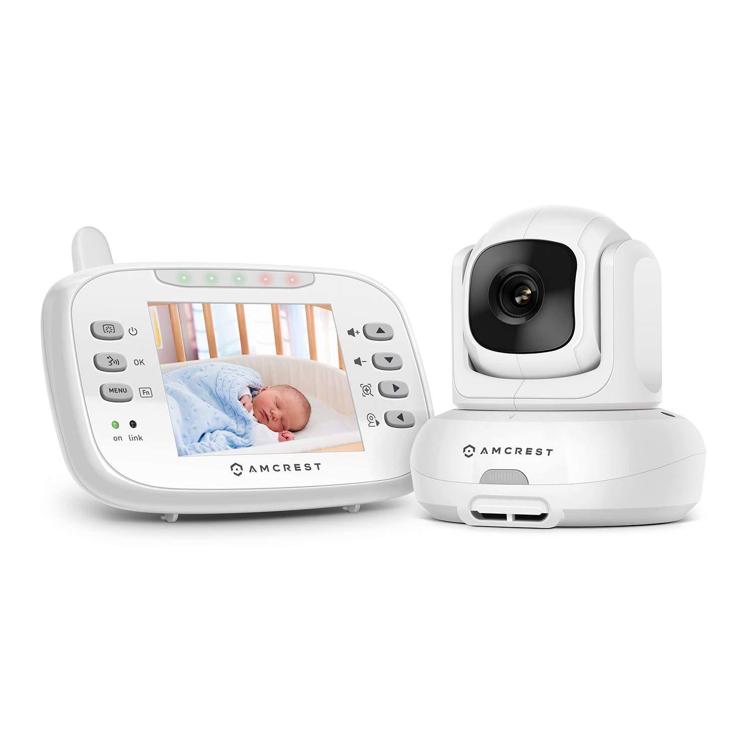 Amcrest, AC-2, Video Baby Monitor with Camera 2-Way Audio 3.5 inch LCD