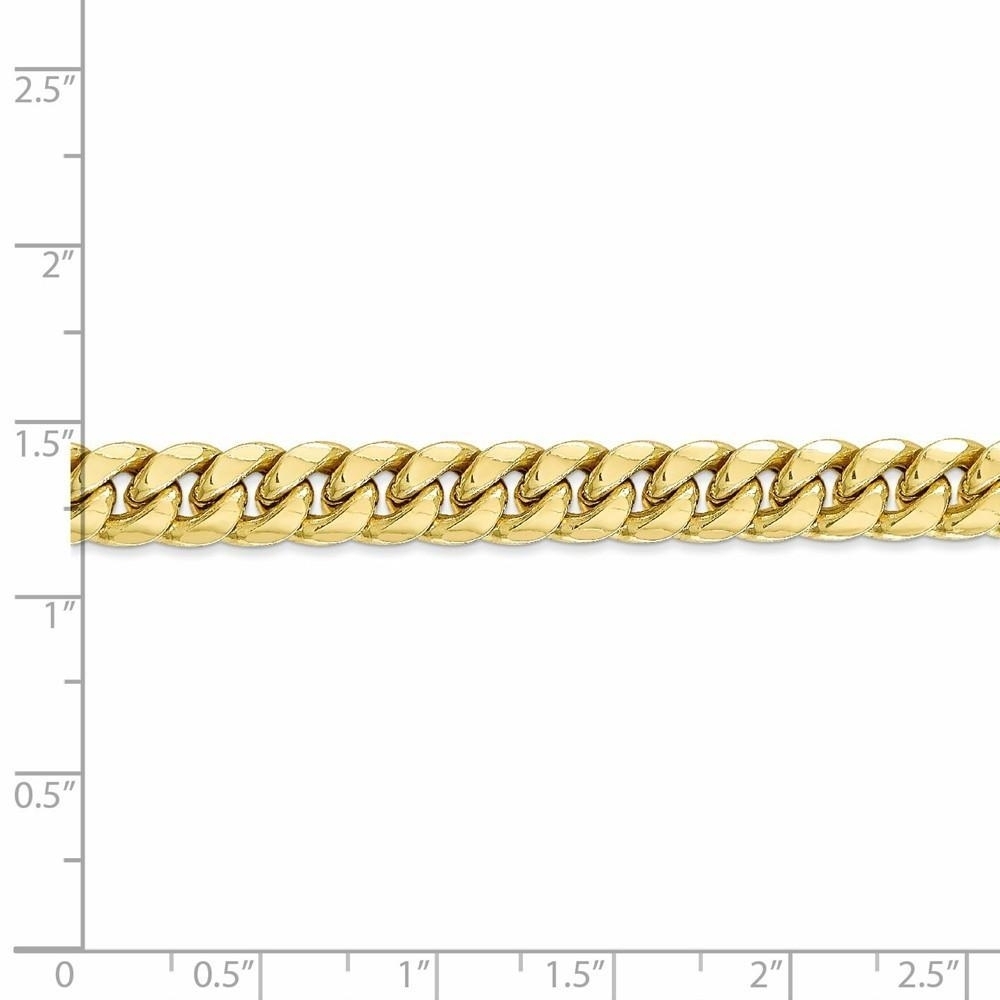 10k Yellow Gold Semi-Solid Miami Cuban Chain