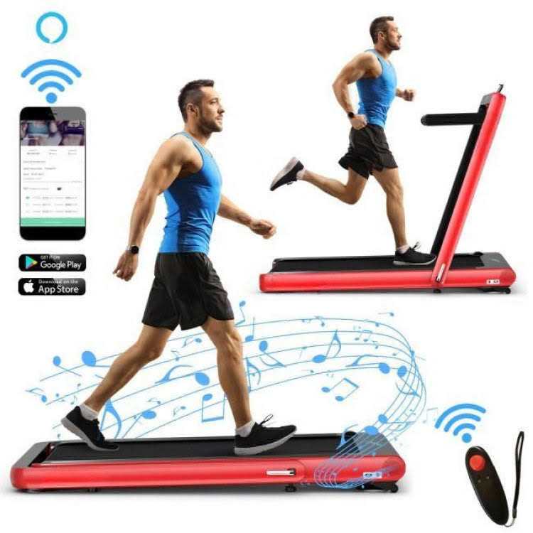 Costway 4.75HP 2 In 1 Folding Treadmill with Remote APP Control - Sports Supplies Online Store