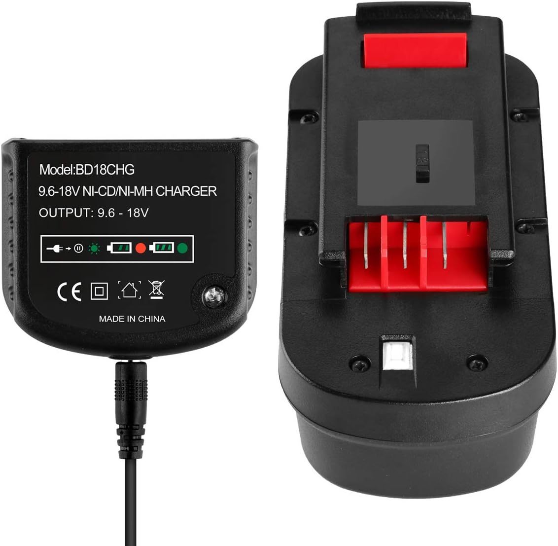 Upgraded 3500mAh HPB18 Replacement for Black and Decker 18 Volt Battery Ni-CD Compatible with 244760-00 A1718 FS18FL FSB18 18V Firestorm with a