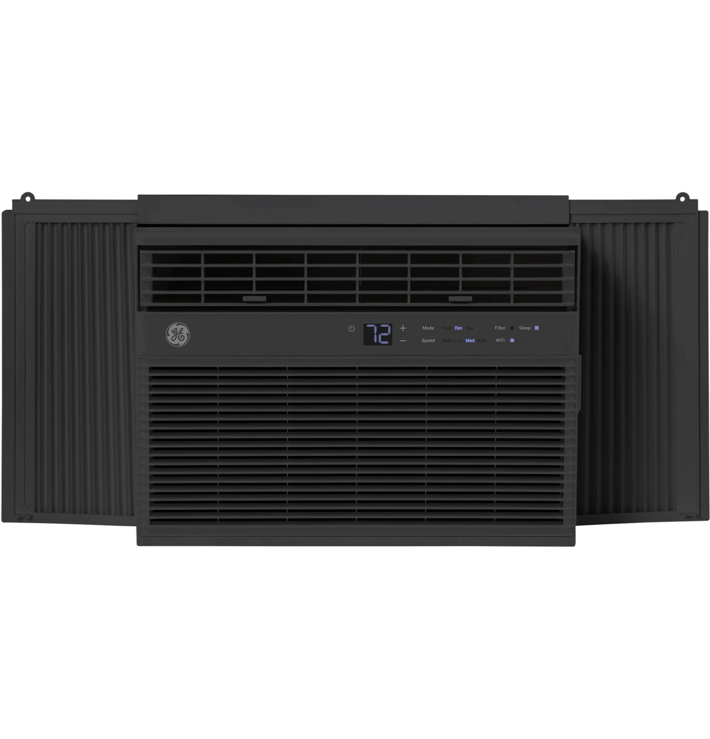 GE® 10,000 BTU 115-Volt Window Air Conditioner with WiFi and Eco Mode for Medium Rooms, Black, AHWH10BC