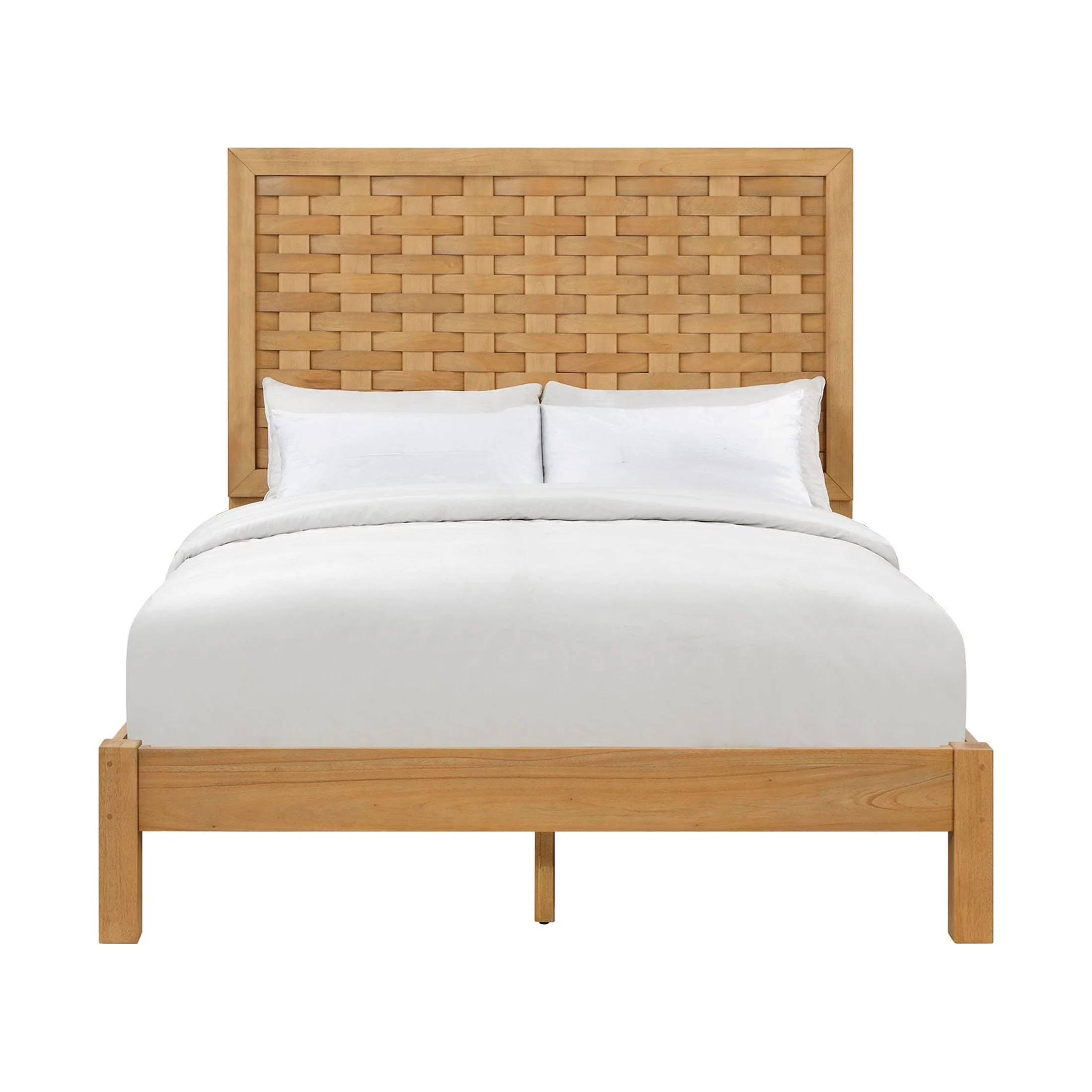 Better Homes & Gardens Bristol Queen Woven Bed, Natural Oak finish, by Dave & Jenny Marrs