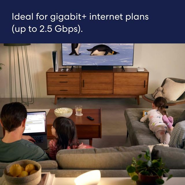 Amazon eero Pro 6E mesh wifi system - Supports internet plans up to 2.5 Gbps, Coverage up to 4,000 sq. ft., Connect 100+ devices, 2-pack