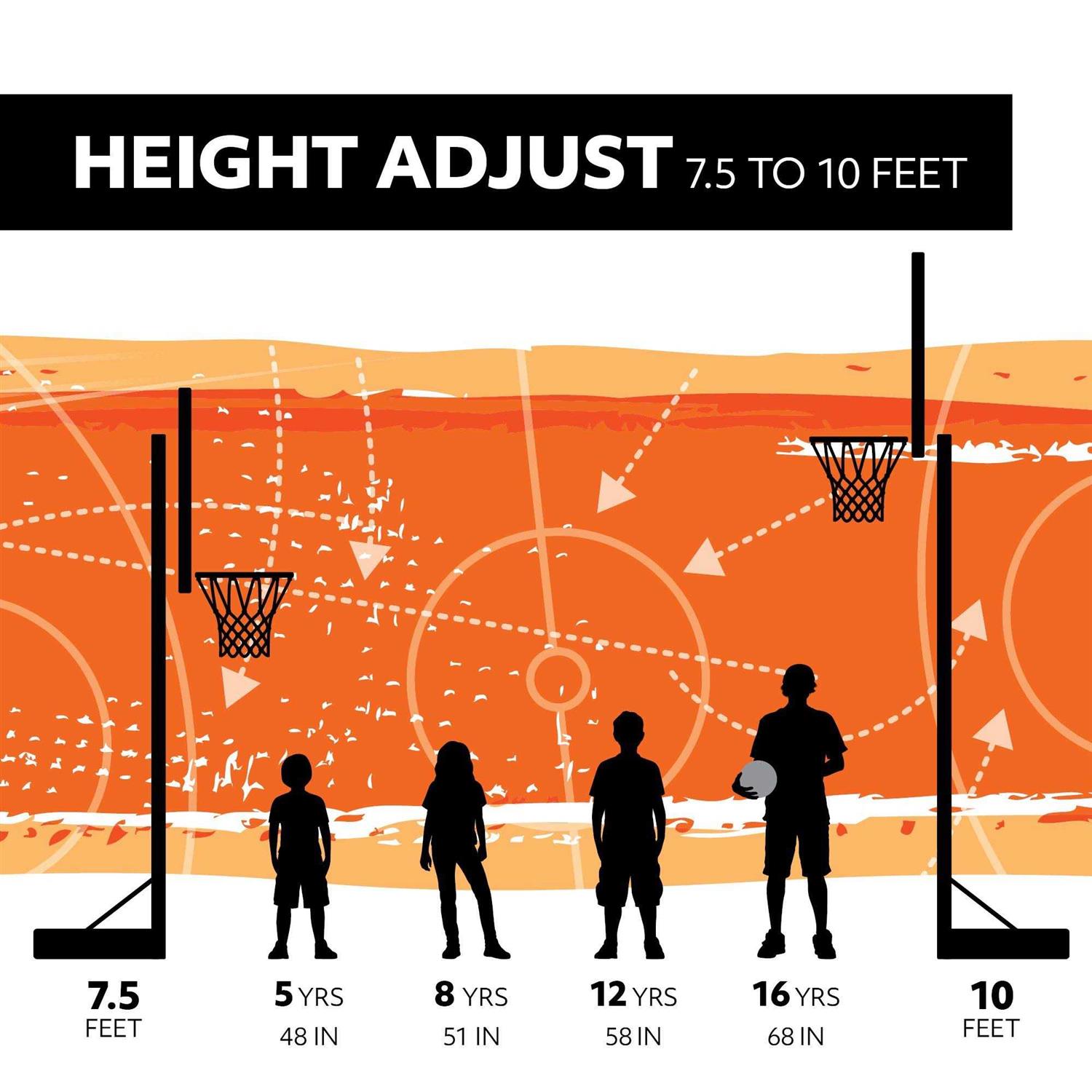 Lifetime Adjustable Portable Basketball Hoop - Sports Supplies Online Store