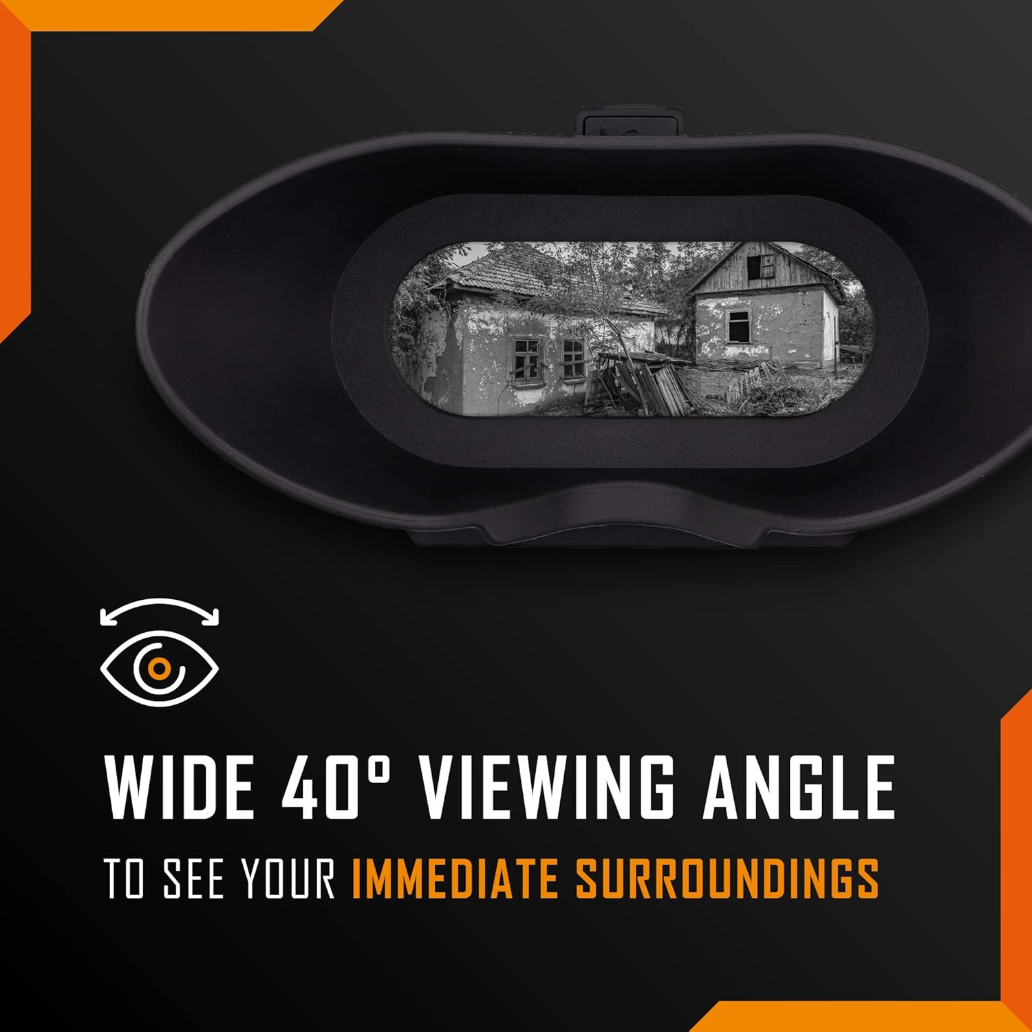 Nightfox Swift USB Rechargeable Night Vision Goggles - Head Mounted, Wide Viewing, 1x Magnification