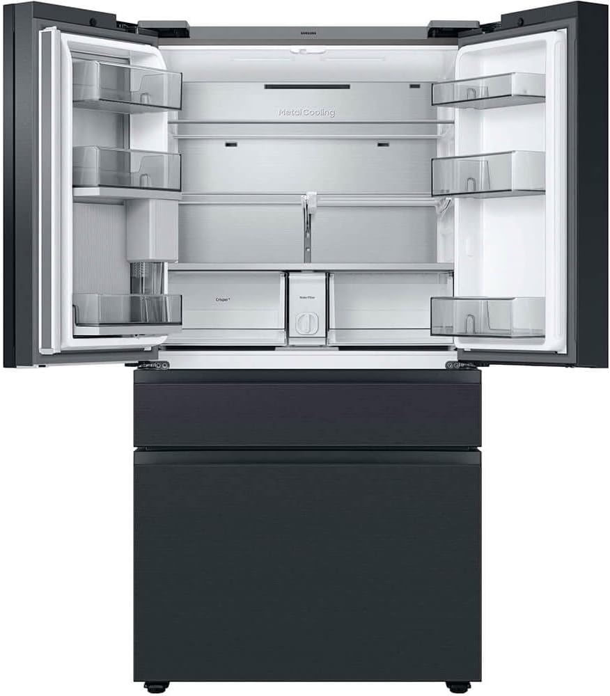 SAMSUNG RF29BB89008M 29 Cu. Ft. Bespoke Matte Black 4-Door French Door Refrigerator