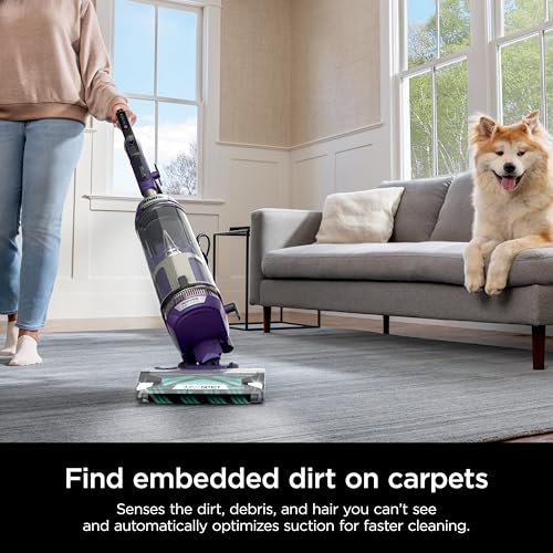 Shark Upright Vacuum, Stratos with DuoClean PowerFins, HairPro, Powered Lift-Away, Self-Cleaning Brushroll, & Odor Neutralizer Technology, Navy