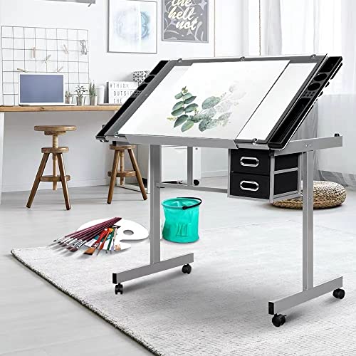 Glass Drafting Tables Drawing Desk