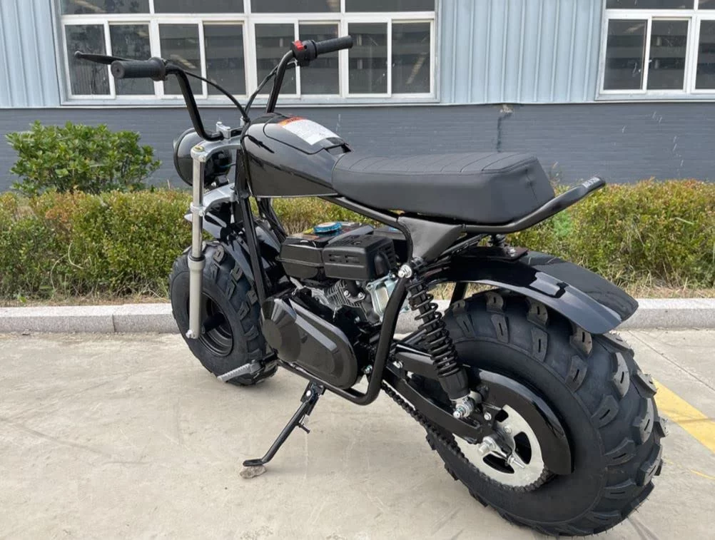 Vitacci MudStar 200 OffRoad Super Bike Motorcycle 200cc Trail Bike for Youth and Adults Pull Start Engine Wide Tires Powersport ( Color : Black )