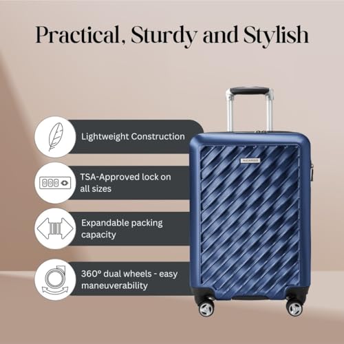 Ricardo Beverly Hills Melrose Hardside Expandable Luggage with Lightweight Construction for Smooth Traveling, Stylish, Durable, and Spacious