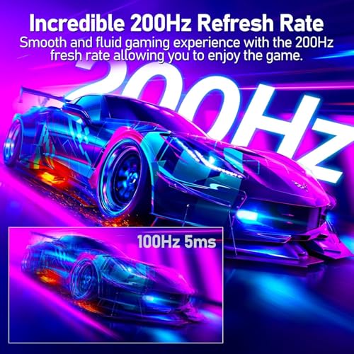 ZZA 32-Inch QHD Curved Gaming Monitor - 2K Resolution, 165Hz Refresh Rate, 1ms Response Time, FreeSync & G-Sync, HDR10, 122% sRGB Coverage, DP/HDMI