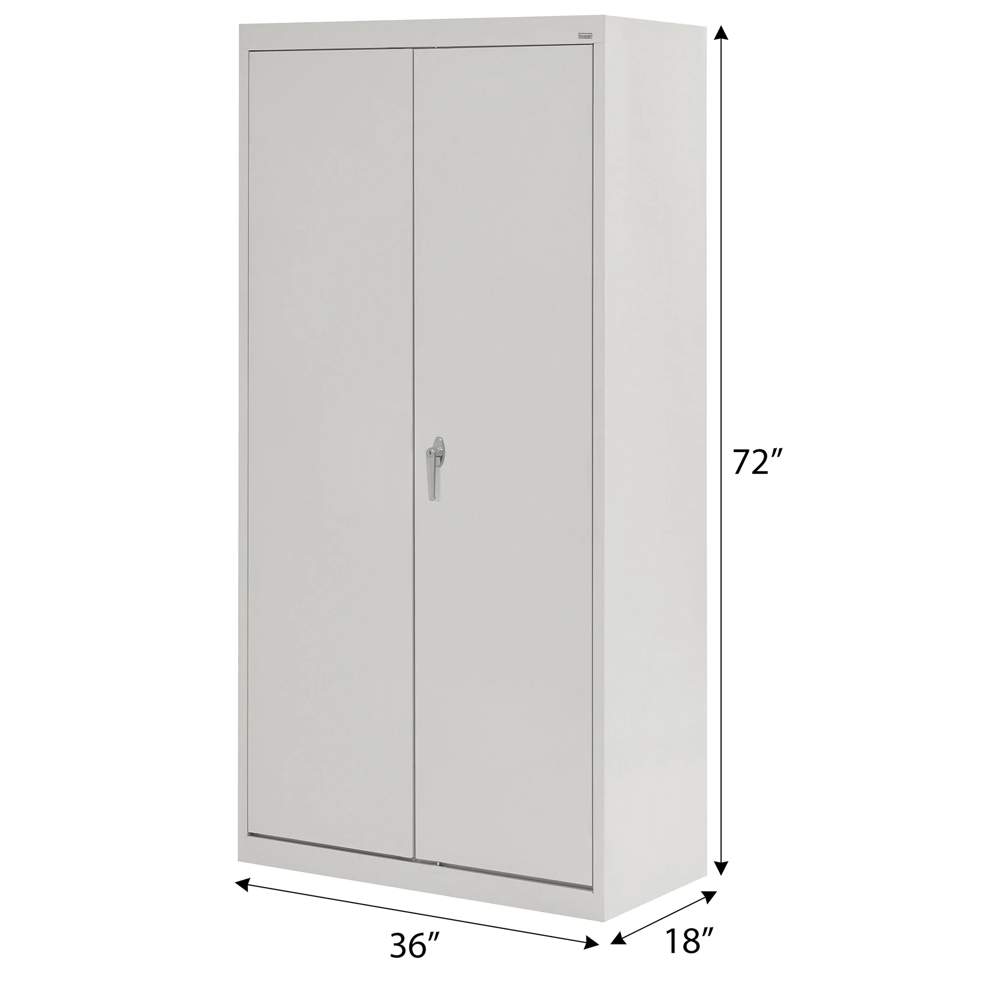 Classic Series 36"W x 72"H x 18"D Combination Storage Cabinet with Adjustable Shelves, Dove Grey - Curated Treasures Market