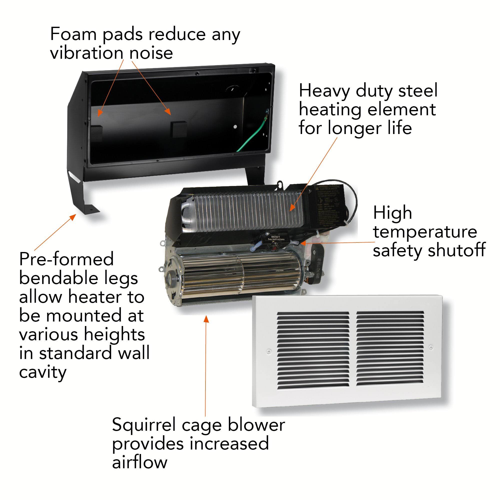 Cadet MULTIWATT Register Wall Heater