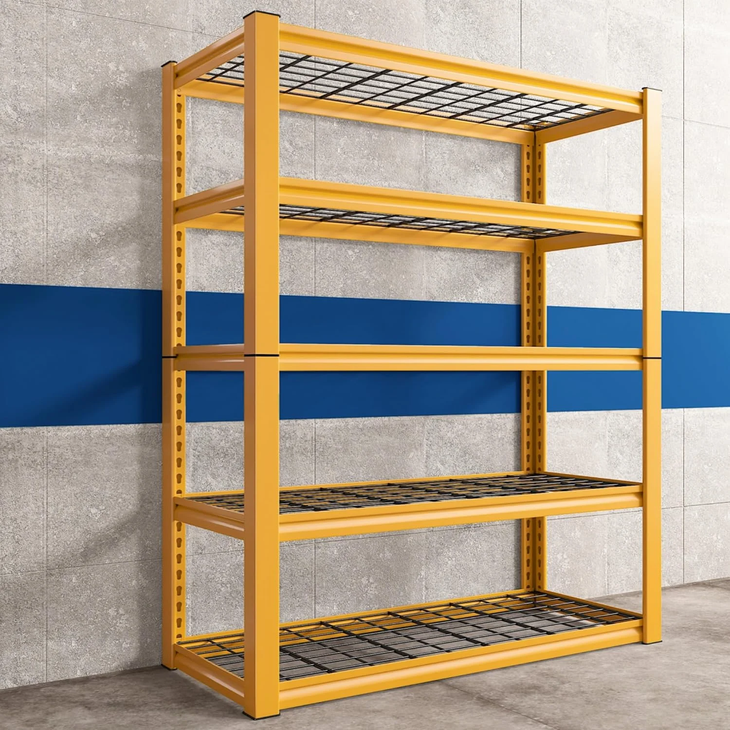 U-ToBe Garage Shelving Heavy Duty Loads 2000LBS 40" W Garage Storage Shelves Heavy Duty Shelving 72"H Adjustable Metal Shelving for Storage Rack 5