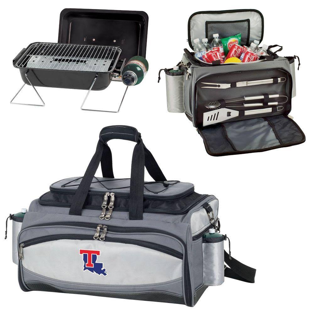 Picnic Time Vulcan Cooler with Propane BBQ Set - Louisiana Tech Bulldogs
