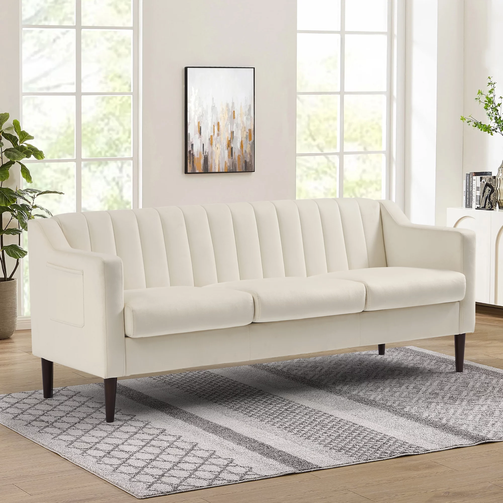Modern Chesterfield sofa couch