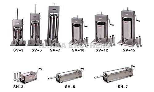 Hakka 15 lb/7 L Sausage Stuffer 2 Speed Stainless Steel Vertical Sausage Maker