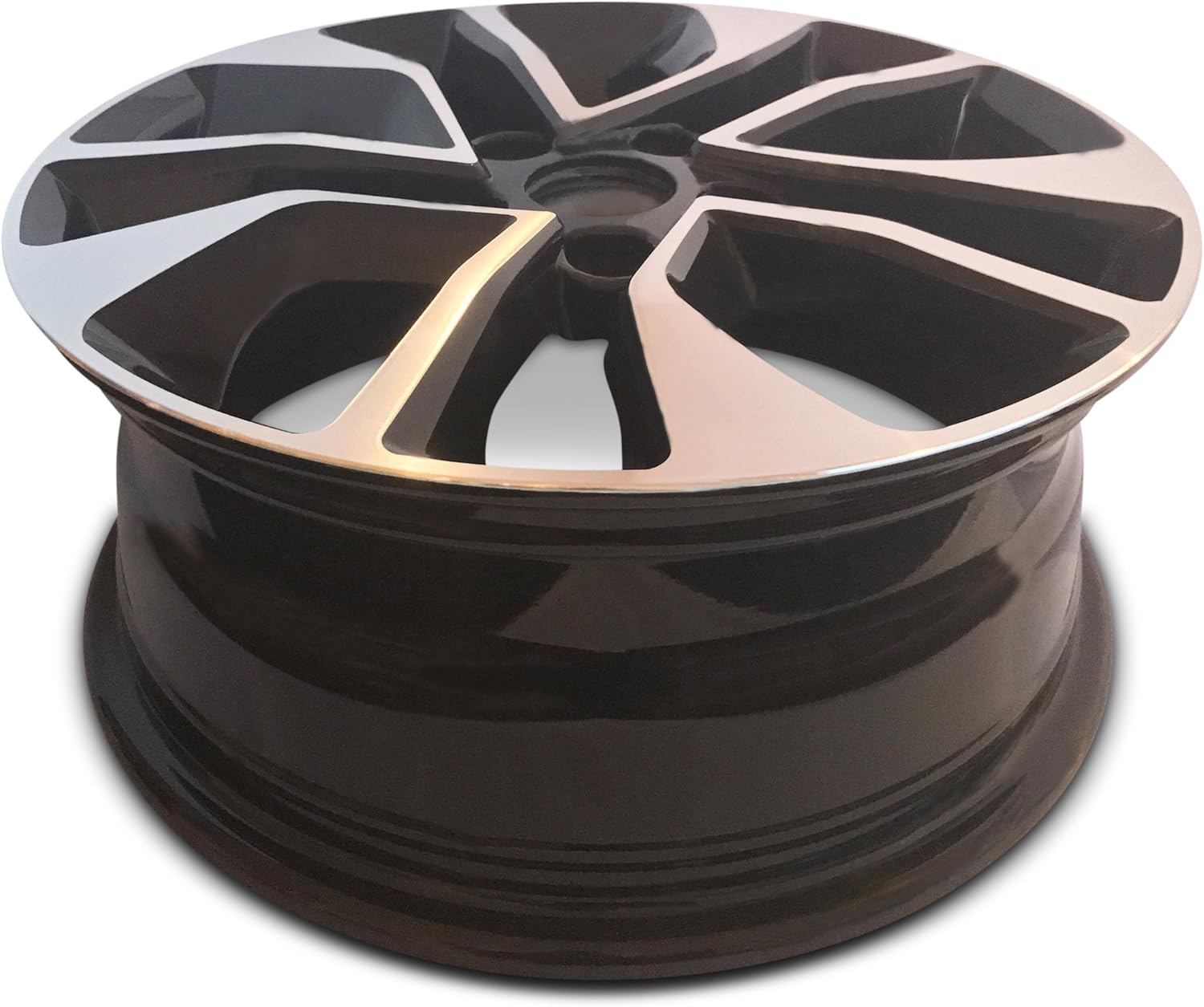 Road Ready Car Wheel For 2013-2015 Honda Civic 16'' Black Machine Aluminum Rim Fits R16 Tire
