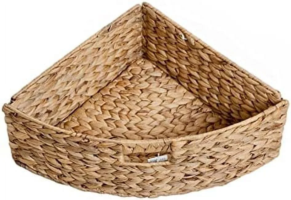 FDXCKJP Hampton Meadows 3 Tier X-Side End  Cabinet with 3 Wicker Baskets  Teal - Curated Treasures Market