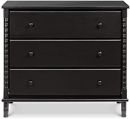 NLIBOOMLife Jenny Lind Spindle 3-Drawer Dresser in Fog Grey