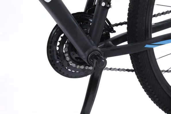Eactive Mens Road/Highway Bike, 29-Inch Wheels, Aluminum Frame, Twist Shifters, 24-Speed, Front and Rear Disc Brakes (Black) - Radiant Selections