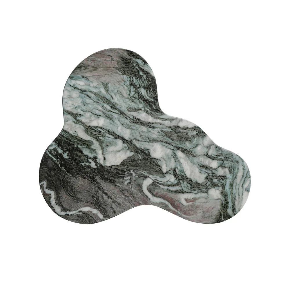 TOV Furniture Slab Grey/Blush Faux Marble Short Side Table