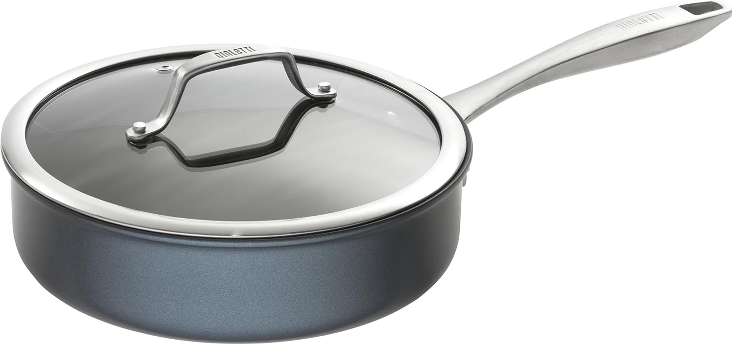 Bialetti Sapphire Hard Anodized Nonstick 10-Piece Oven-Safe Cookware Set, Gray - 10-Piece Set, Hard Anodized Aluminum