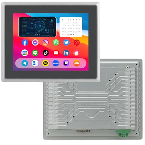 17 inch Android 11 Industrial Embedded Interactive Touchscreen Monitor, Capacitive Multi-Touch Tablet with Front IP65 Monitor, RAM 4G & ROM 32G