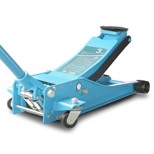 Auto Dynasty 4 Ton Low Profile Floor Jack, Heavy Duty Steel Hydraulic Car Jack with Dual Pistons Quick Lift Pump, Hydraulic Racing Floor Jack