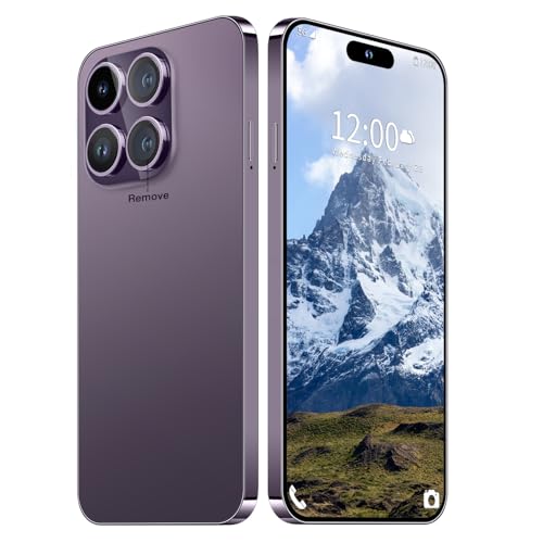 15 Ultra Smartphone Unlocked Cell Phone,Battery 6800mAh 6.8 HD Screen Unlocked Phone,12+512GB Android 14 with 128GB Memory Card